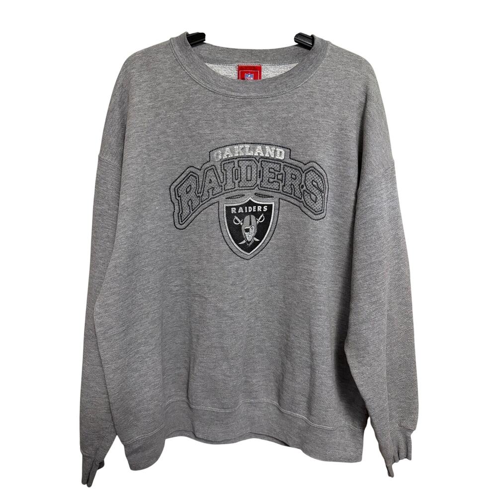 Vintage 1990s Oakland Raiders Pro Line Crew Neck L/XL